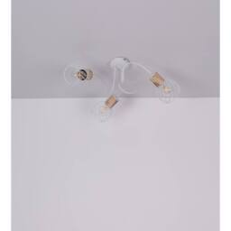 Netlighting Luise Multi Arm Semi Flush Ceiling Lamp White 3x E27 - thumbnail 6