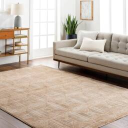 Livabliss Masterpiece-Modern Beige Brown Graphic Fringe Living Dining Bedroom Rug - Size: 150 cm x 230 cm - thumbnail 6