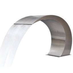 Berkfield Home Garden Waterfall Pool Fountain Stainless Steel 45x30x60 cm in Silver - Size: 45 x 30 x 60 cm - thumbnail 6