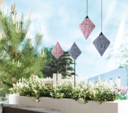 Luxform Solar LED Moroccan Stake Light Blue in Dark Grey - thumbnail 3