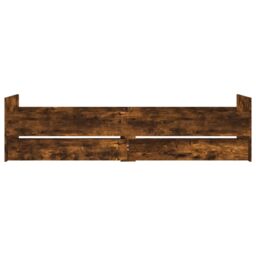 Berkfield Home Bed Frame with Drawers Smoked Oak 90x190 cm Single in Brown - thumbnail 6