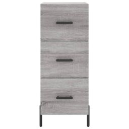 Berkfield Home Highboard Grey Sonoma 34.5x34x180 cm Engineered Wood - thumbnail 6