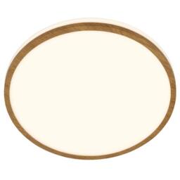 BRILONER Bathroom LED Ceiling Light Lamp IP44 Wood Frame 28cm 12W 1200lm in Brown