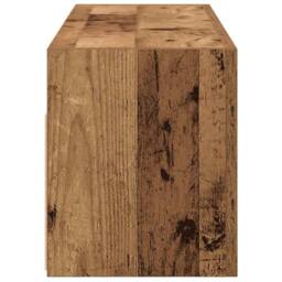 Berkfield Home Decorative Bathroom Wall Cabinet Old Wood 80x25x30 cm Engineered Wood in Brown - Size: 80 x 25 x 30 cm - thumbnail 7