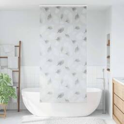Berkfield Home Shower Roller Blind with Cassette 90x240 cm Fabric Width 86 cm in Grey