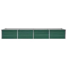 Berkfield Home Garden Raised Bed Galvanised Steel 320x80x45 cm Green - Size: 320 x 80 x 45 cm - thumbnail 4