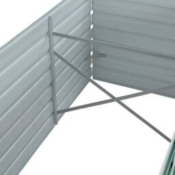 Berkfield Home Garden Raised Bed Galvanised Steel 320x80x45 cm Green - Size: 320 x 80 x 45 cm - thumbnail 7