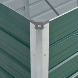 Berkfield Home Garden Raised Bed Galvanised Steel 320x80x45 cm Green - Size: 320 x 80 x 45 cm - thumbnail 6