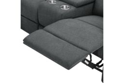 Home Detail Jacob 3 Seater Recliner Sofa With Chaise in Dark Grey - thumbnail 5