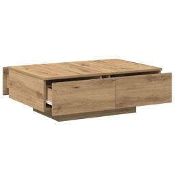 Berkfield Home Coffee Table Artisan Oak 90x60x31 cm Engineered Wood in Brown - Size: 90 x 60 x 31 cm - thumbnail 7