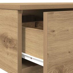 Berkfield Home Coffee Table Artisan Oak 90x60x31 cm Engineered Wood in Brown - Size: 90 x 60 x 31 cm - thumbnail 8