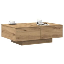 Berkfield Home Coffee Table Artisan Oak 90x60x31 cm Engineered Wood in Brown - Size: 90 x 60 x 31 cm - thumbnail 3