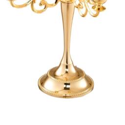 SPETLEK Gold European Style 5Arm Metal Candelabra Bronze - Size: 100 cm x 15 cm - thumbnail 4
