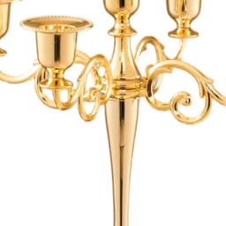 SPETLEK Gold European Style 5Arm Metal Candelabra Bronze - Size: 100 cm x 15 cm - thumbnail 3