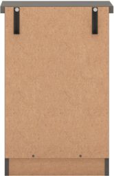 Seconique Nevada 3 Drawer Bedside in Dark Grey - thumbnail 6