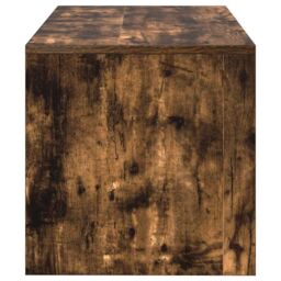 Berkfield Home TV Cabinet Smoked Oak 80x40x40 cm Engineered Wood in Brown - Size: 80 x 40 x 40 cm - thumbnail 6