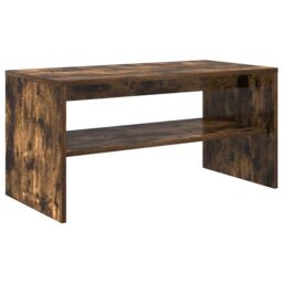 Berkfield Home TV Cabinet Smoked Oak 80x40x40 cm Engineered Wood in Brown - Size: 80 x 40 x 40 cm - thumbnail 2