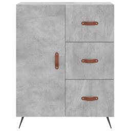 Berkfield Home Highboard Concrete Grey 69.5x34x180 cm Engineered Wood - thumbnail 8