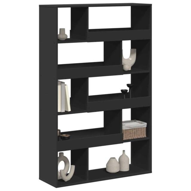 Berkfield Home Room Divider Black 100x33x156.5 cm Engineered Wood - image 1