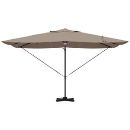 Berkfield Home Cantilever Umbrella - Taupe Taupe Fabric Large Height-Adjustable - thumbnail 5
