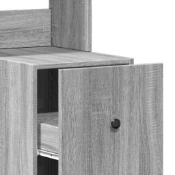 Berkfield Home Kitchen Cabinet Grey Sonoma 35x50x180 cm Engineered Wood - Size: 35 x 50 x 180 cm - thumbnail 9