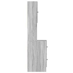Berkfield Home Kitchen Cabinet Grey Sonoma 35x50x180 cm Engineered Wood - Size: 35 x 50 x 180 cm - thumbnail 5
