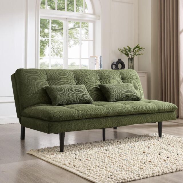 Home Detail Butterfly Sofa Bed in Green - Size: 3 Seater - image 1