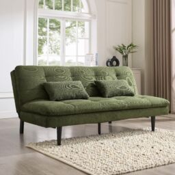 Home Detail Butterfly Sofa Bed in Green - Size: 3 Seater