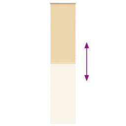 Berkfield Home Roller Blind Blackout Beige 60x210 cm Fabric Width 55.7 cm Polyester - thumbnail 5