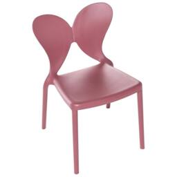 Wyld and Coco Pink Plastic Garden Chairs Set of 2 - Butterfly Backrest - thumbnail 7
