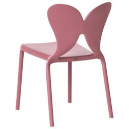 Wyld and Coco Pink Plastic Garden Chairs Set of 2 - Butterfly Backrest - thumbnail 6