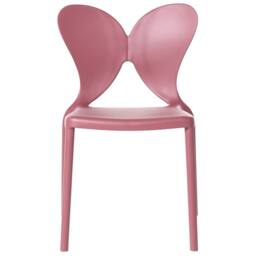 Wyld and Coco Pink Plastic Garden Chairs Set of 2 - Butterfly Backrest - thumbnail 5