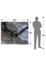 Lord of the Rings The Blanket, 152x127 cm Fellbeast Painting Silky Touch Super Soft Throw Blanket in White - thumbnail 5