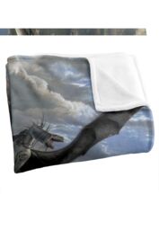 Lord of the Rings The Blanket, 152x127 cm Fellbeast Painting Silky Touch Super Soft Throw Blanket in White - thumbnail 3