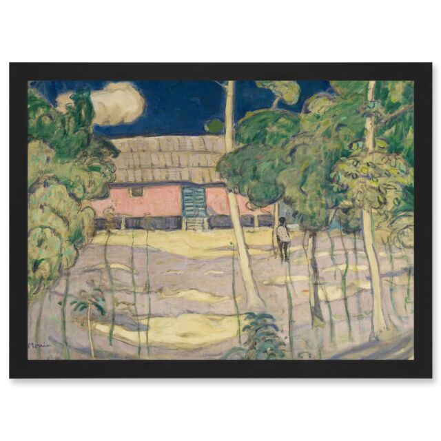 Artery8 Painting Morrice Trinidad Landscape Artwork Framed Wall Art Print A4 in Black - image 1