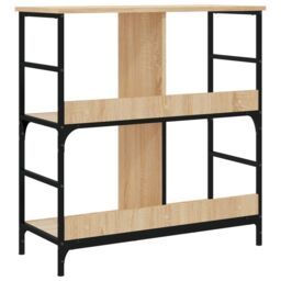 Berkfield Home Bookshelf Sonoma Oak 78.5x33x82 cm Engineered Wood in Brown - thumbnail 6