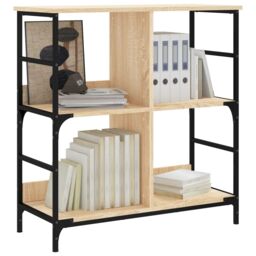 Berkfield Home Bookshelf Sonoma Oak 78.5x33x82 cm Engineered Wood in Brown - thumbnail 3