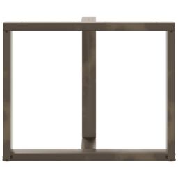 Berkfield Home Dining Table Legs T-Shaped¬†2 pcs Natural Steel 90x35x(72-73) cm Steel in Black - thumbnail 6