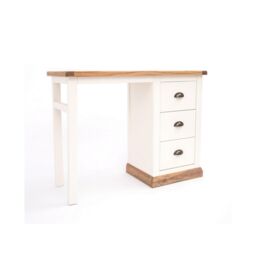 Cabinet Bits Tropea 3 Drawer Desk - Dressing Table Brass Cup Handle in Off-White - thumbnail 2