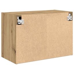 Berkfield Home Garage Wall Cabinets 2 pcs Artisan Oak Engineered Wood in Brown - thumbnail 8