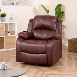 Artemis Home Northfield Dual Motor Massage Heat Riser Recliner Chair in Burgundy - thumbnail 2