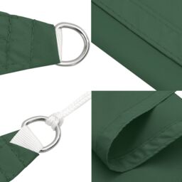 Berkfield Home Sunshade Sail Oxford Fabric Square 3.6x3.6 m Dark Green - thumbnail 5