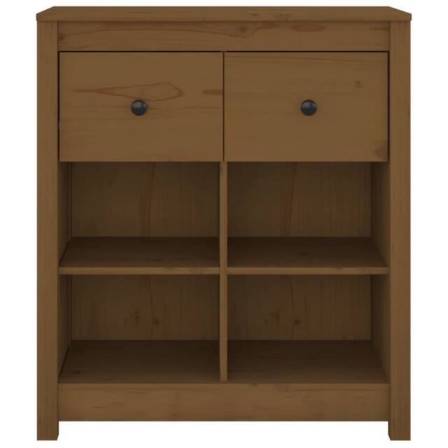 Berkfield Home Sideboard Honey Brown 70x35x80 cm Solid Wood Pine - Size: 70 x 35 x 80 cm - image 1