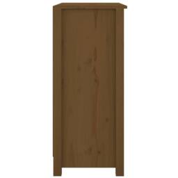 Berkfield Home Sideboard Honey Brown 70x35x80 cm Solid Wood Pine - Size: 70 x 35 x 80 cm - thumbnail 4