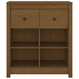 Berkfield Home Sideboard Honey Brown 70x35x80 cm Solid Wood Pine - Size: 70 x 35 x 80 cm - thumbnail 1