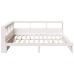 Berkfield Home Decorative Bookcase Bed without Mattress White 180x200 cm Solid W - Size: Super King - thumbnail 8