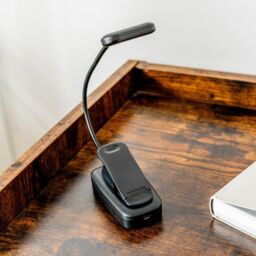 ValueLights Clip-On Black Rechargeable Battery Powered Magnetic Desk Lamp - thumbnail 3