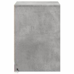 Berkfield Home Stylish Bedside Cabinets with LED Lights 2 pcs Concrete Grey Engi - thumbnail 7