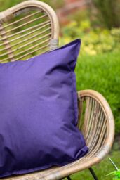Snug City Waterproof Outdoor Garden Patio Cushion Cover & Inner Square Pack Of 4 in Purple - Size: 60 cm x 60 cm - thumbnail 3