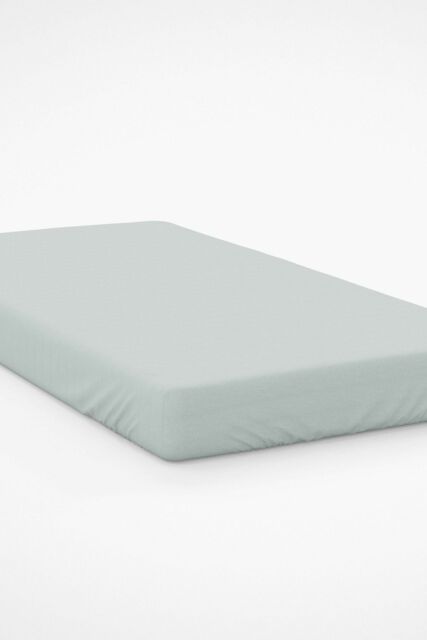 Belledorm Egyptian Cotton 200 Thread Count 30cm Fitted Sheet in Light Green - Size: King - image 1